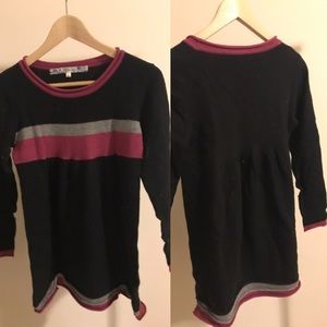 Wool-blend long sweater